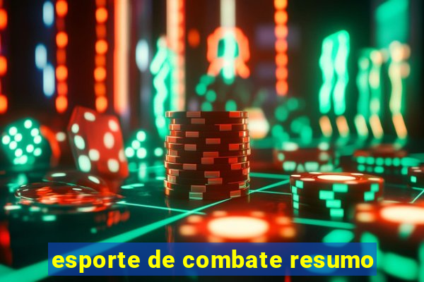 esporte de combate resumo